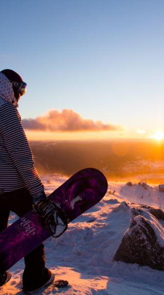 Sunrise in Blue Cow, Perisher Snowy Mountains